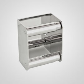 Papeleira dupla aço inox porta papel